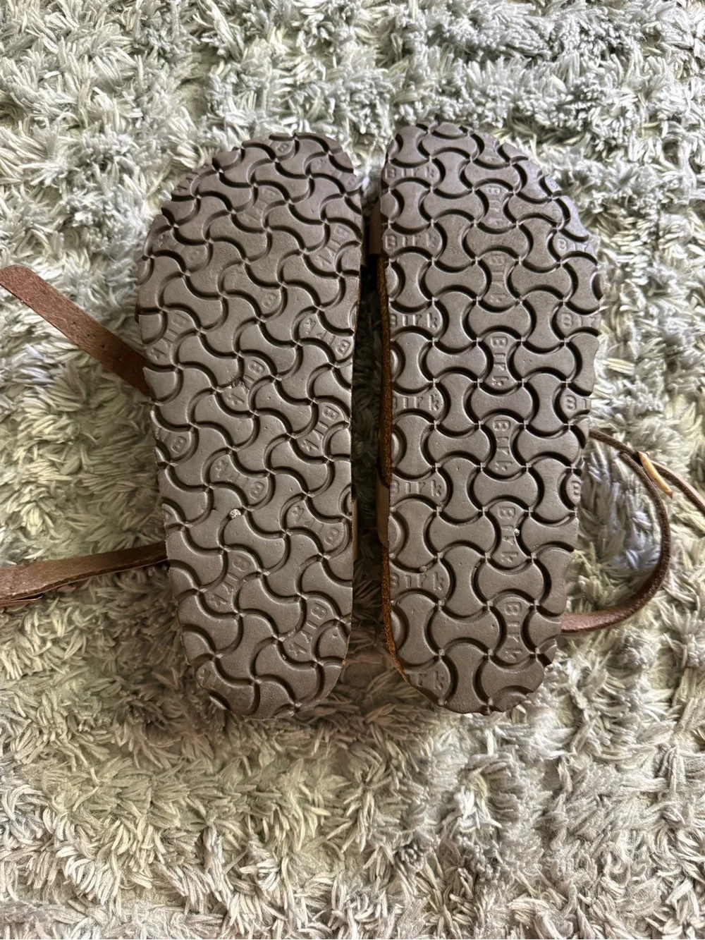 Birkenstock Brown Leather Ankle-Strap Sandals